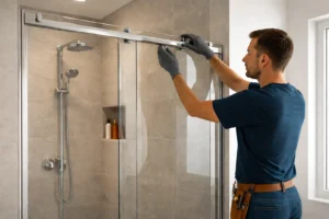 Sliding Shower Glass Installation