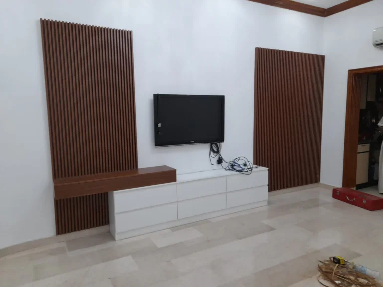 TV Wall Furniture Polishing and Painting Services in Dubai